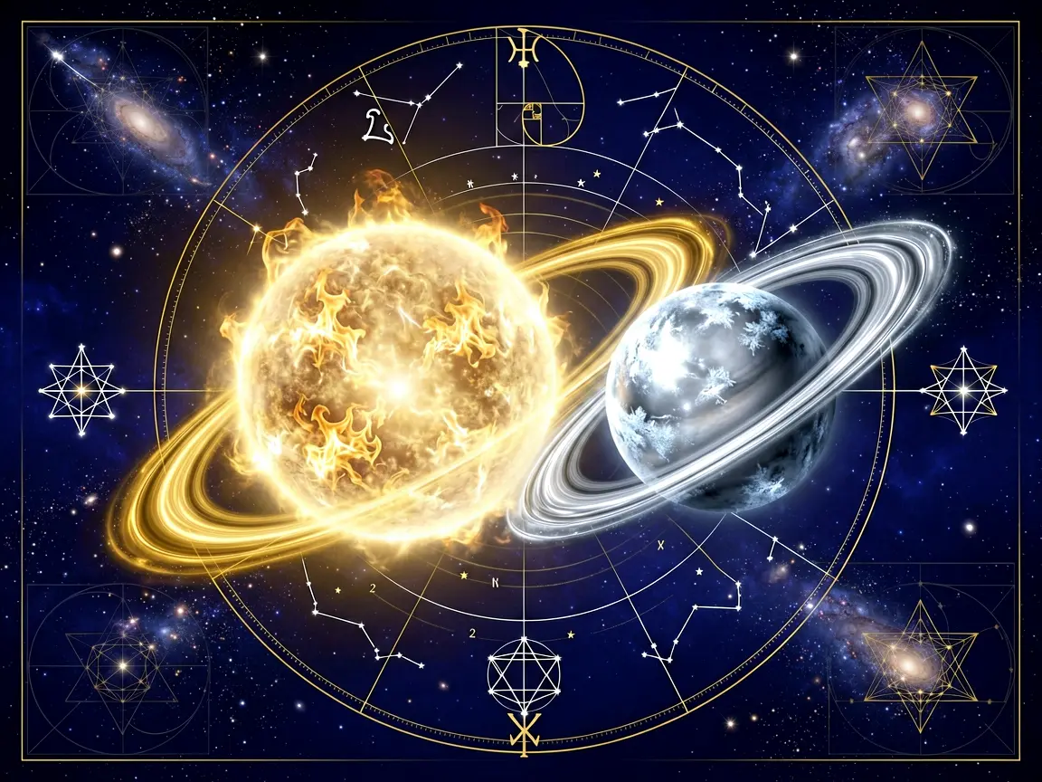 Astrology compatibility illustration