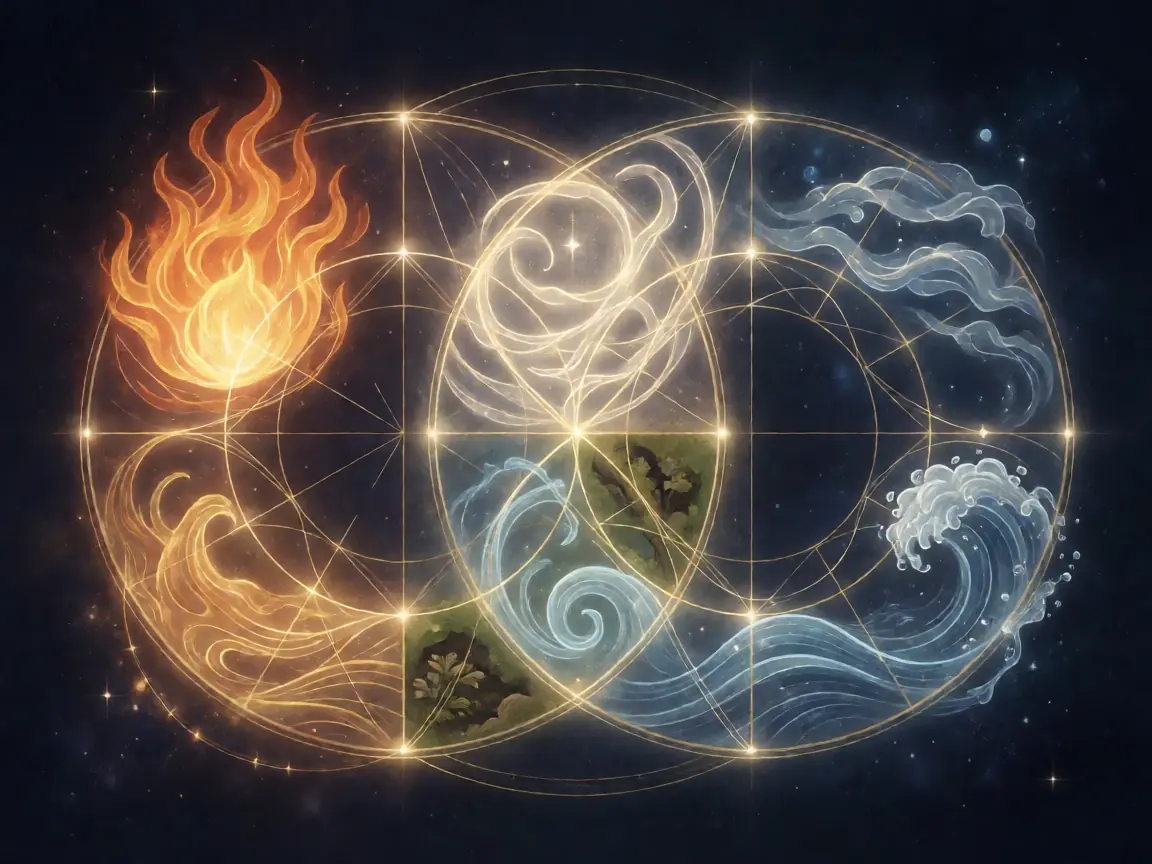 Astrology compatibility illustration