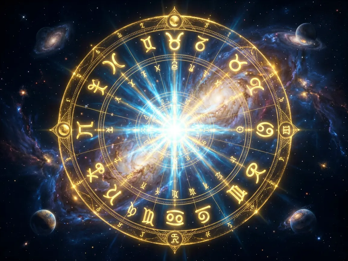 Natal chart illustration