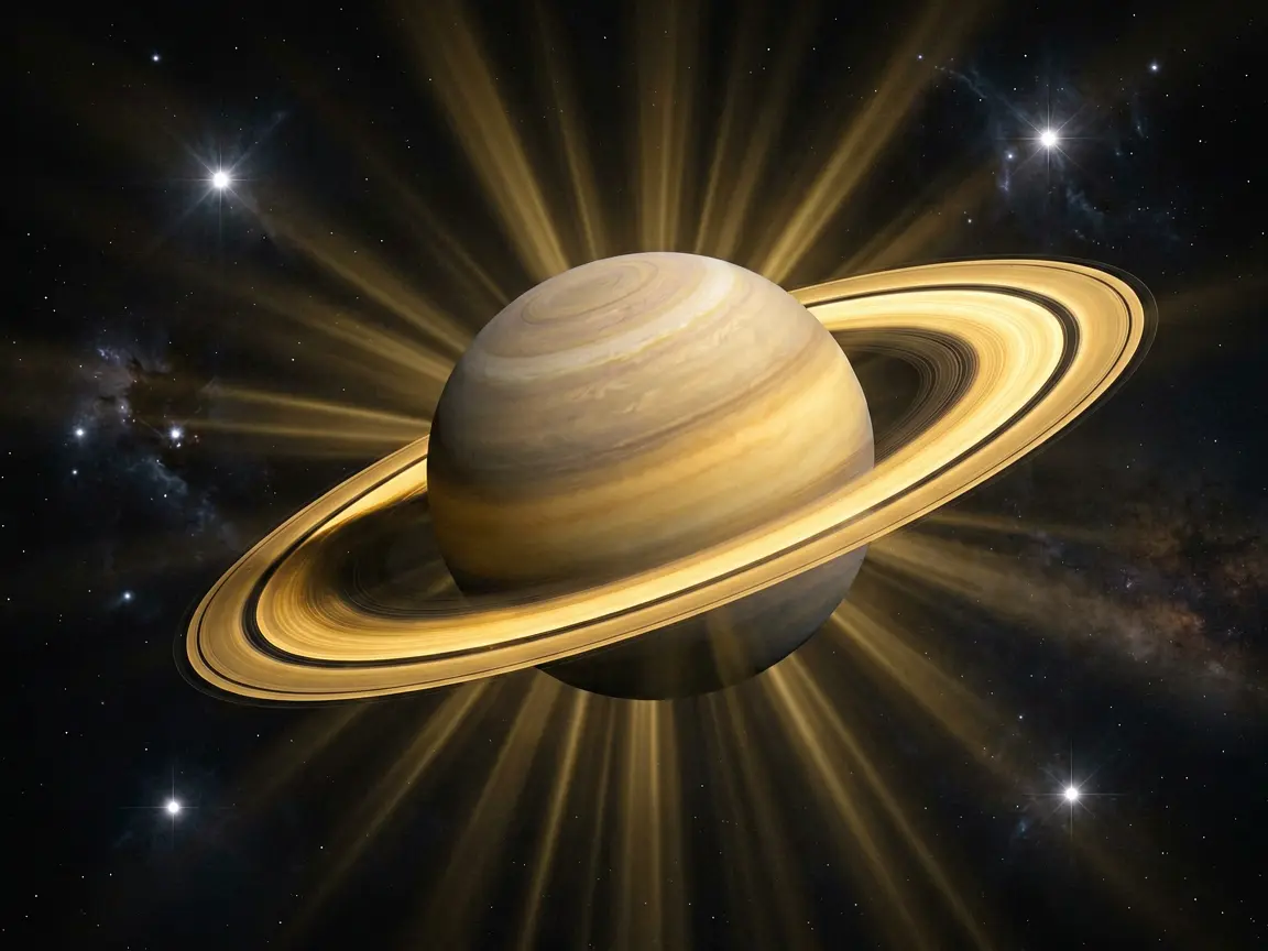 Saturn in deep space — the archetypal threshold