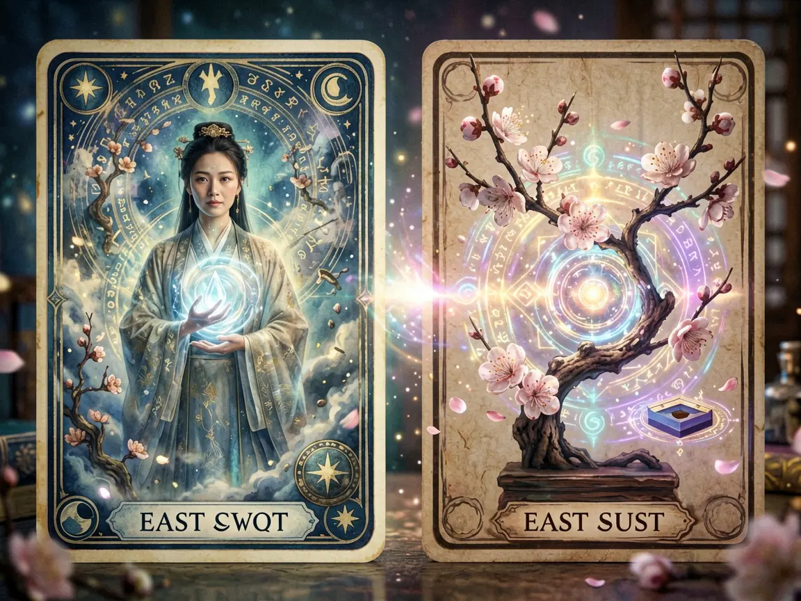 Tarot vs Plum Blossom Divination: Two Windows Into the Same Mystery