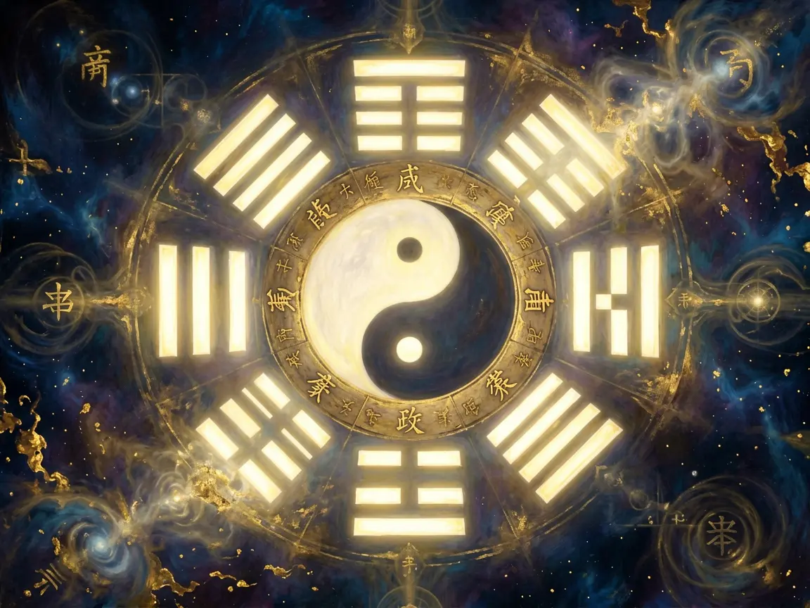 I Ching trigrams bagua mandala